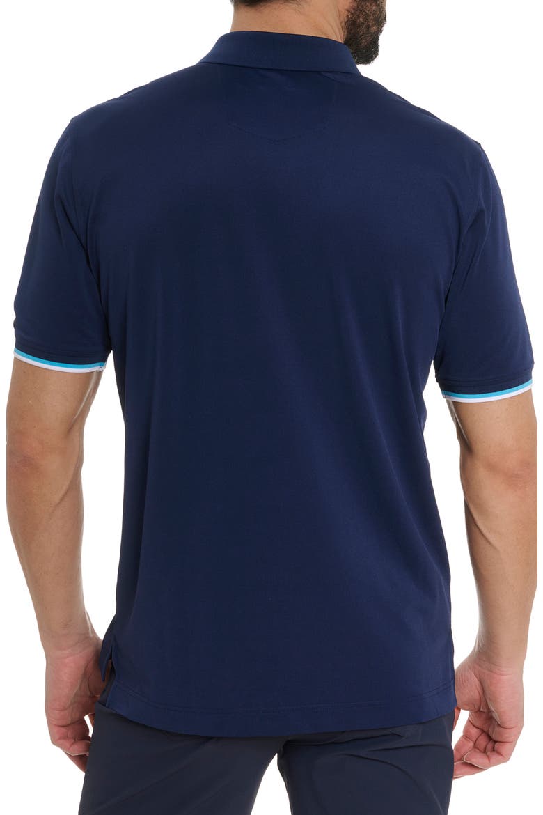 Skull Dice Embroidered Polo, Alternate, color, NAVY
