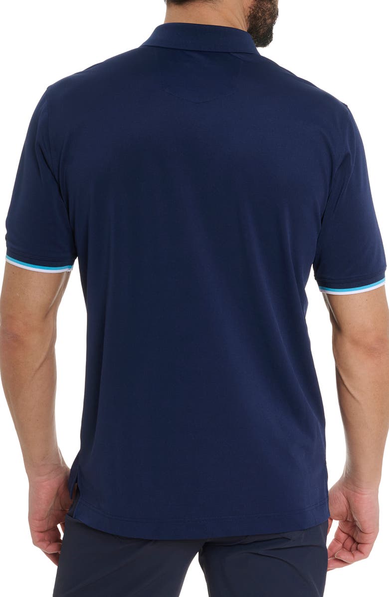 Robert Graham Skull Dice Embroidered Polo, Alternate, color,