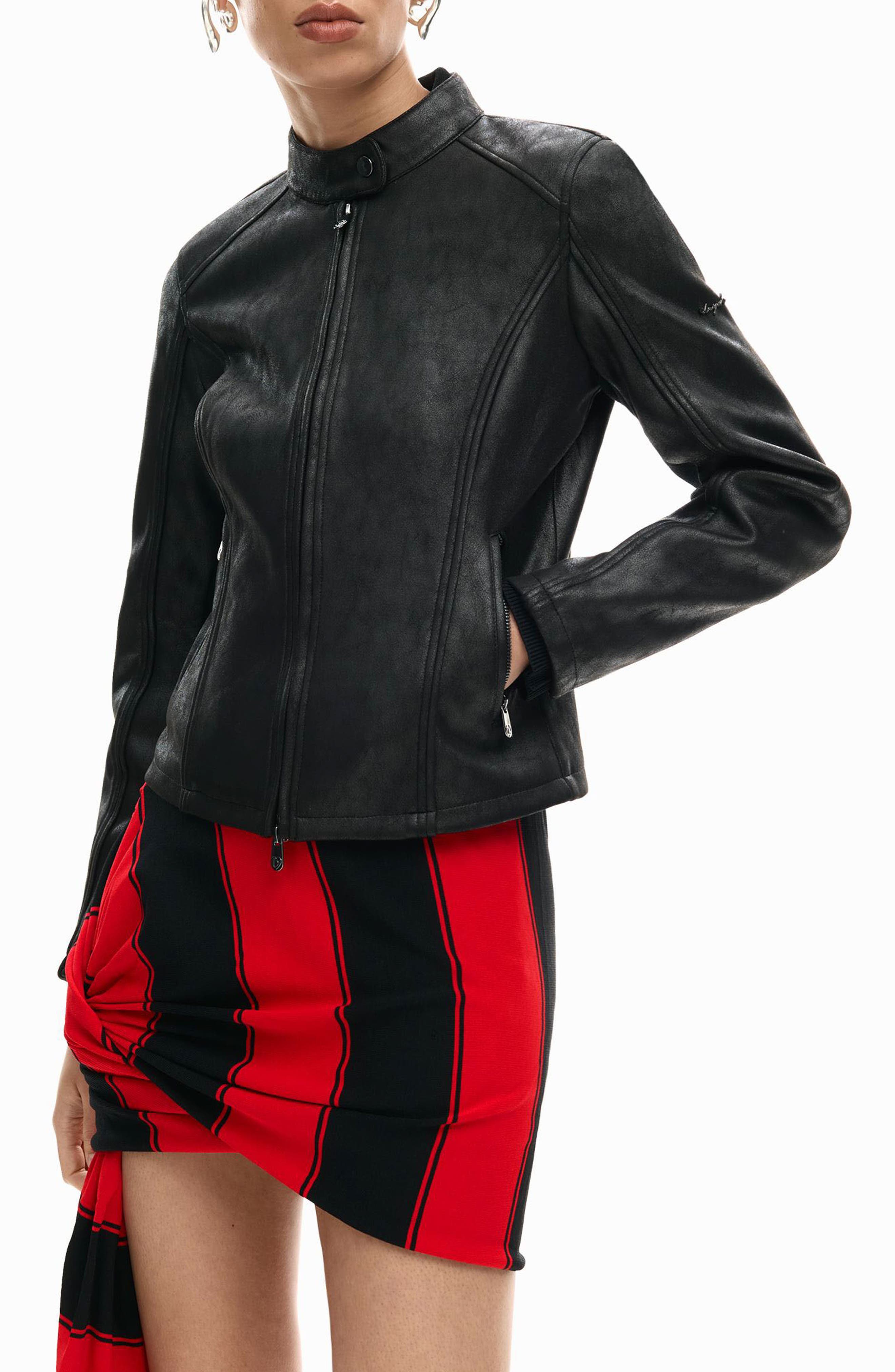 Faux Leather Jacket