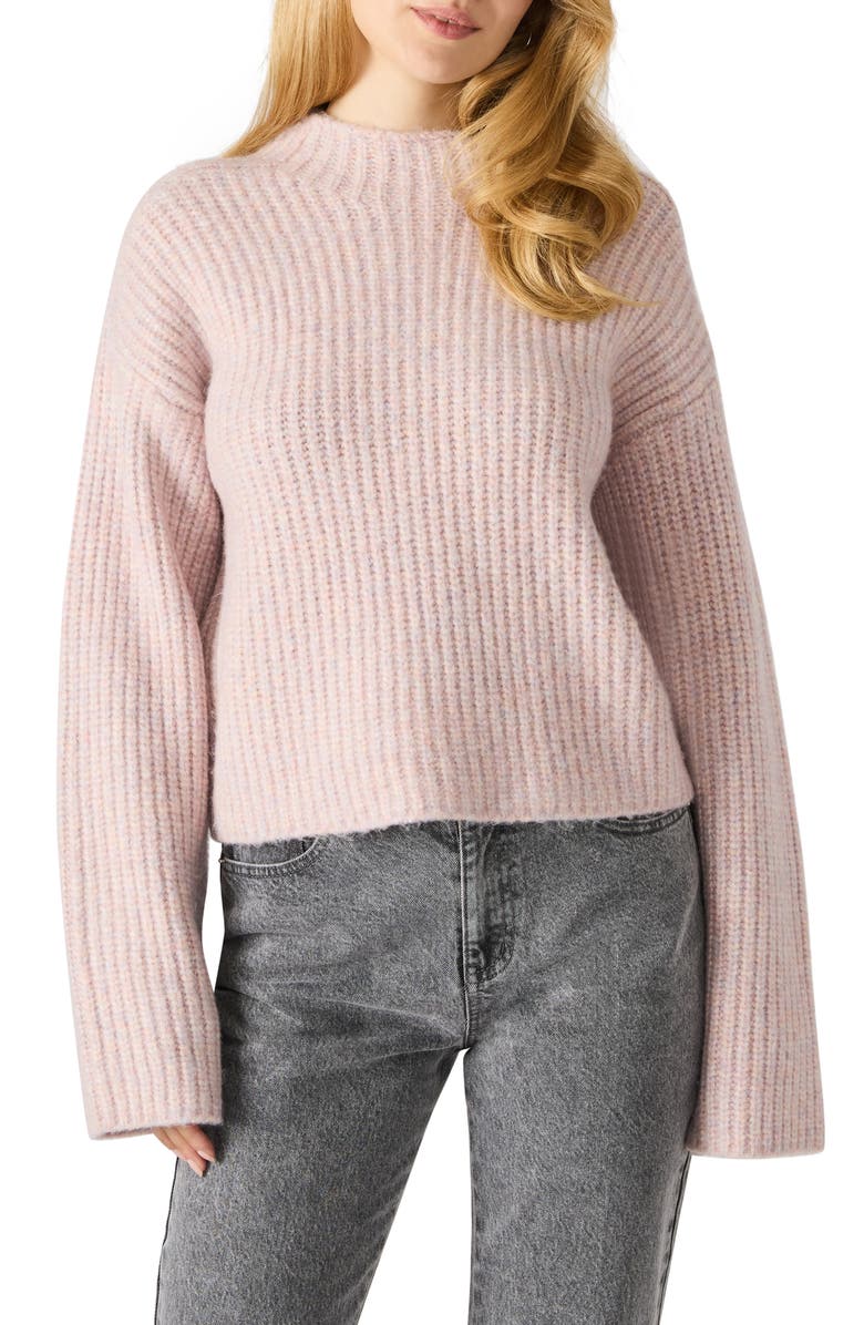 Steve Madden Klara Rib Sweater, Main, color, Multi Pink