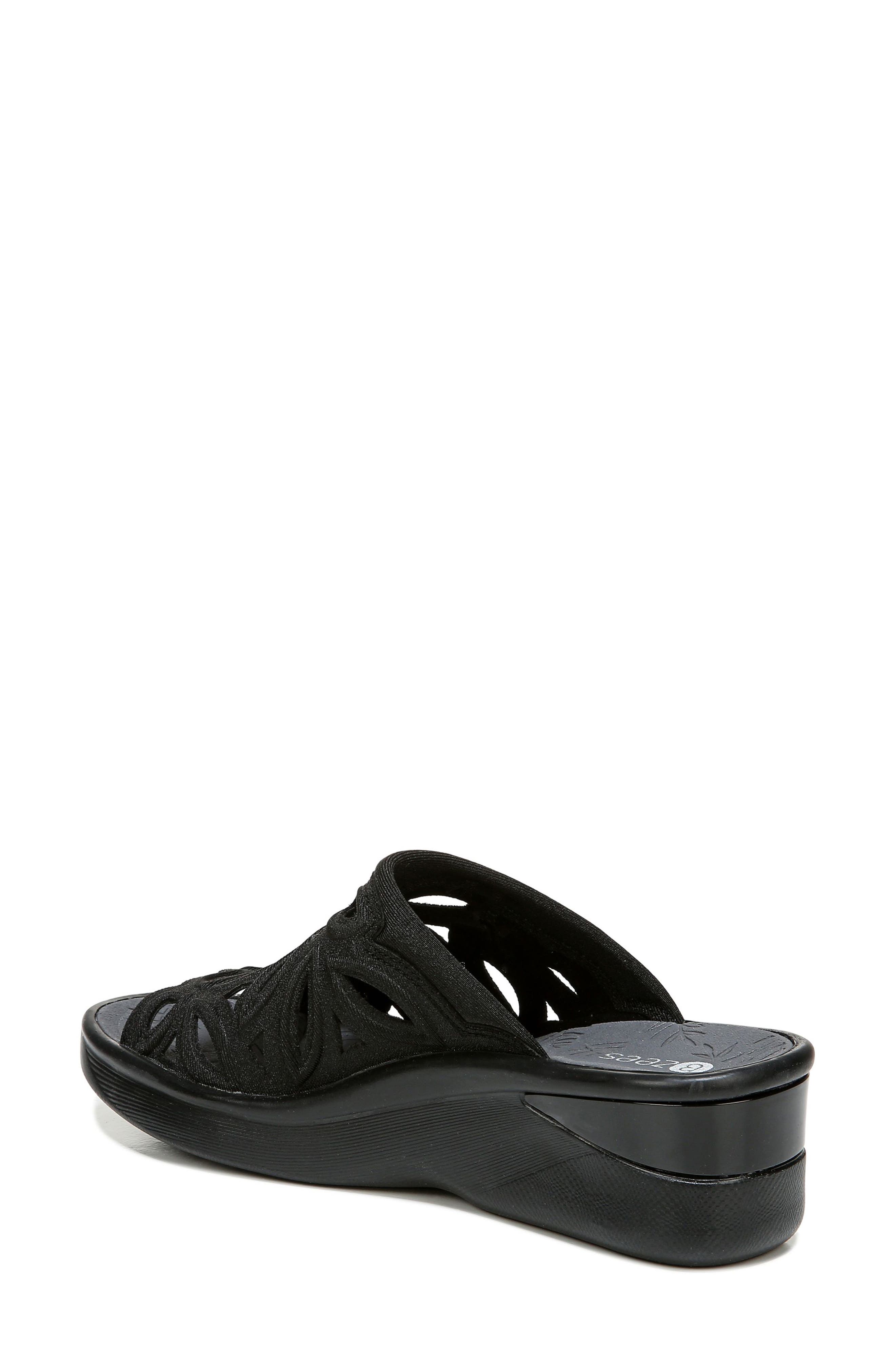 LifeStride Susie Slide Sandal, Alternate, color, Black Fabric