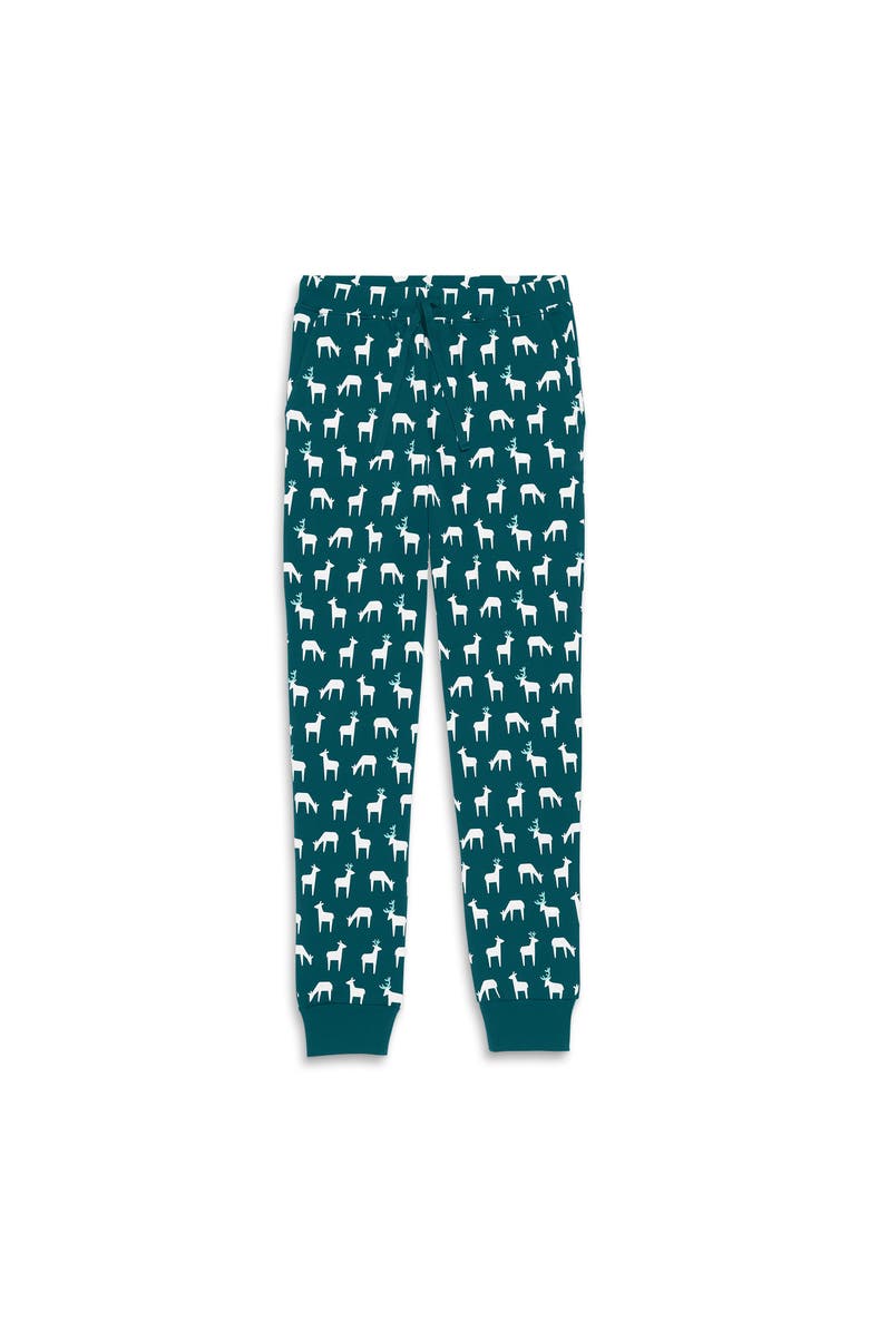 Primary Adult Organic Pj Pant In Holiday Animal Friends, Main, color,