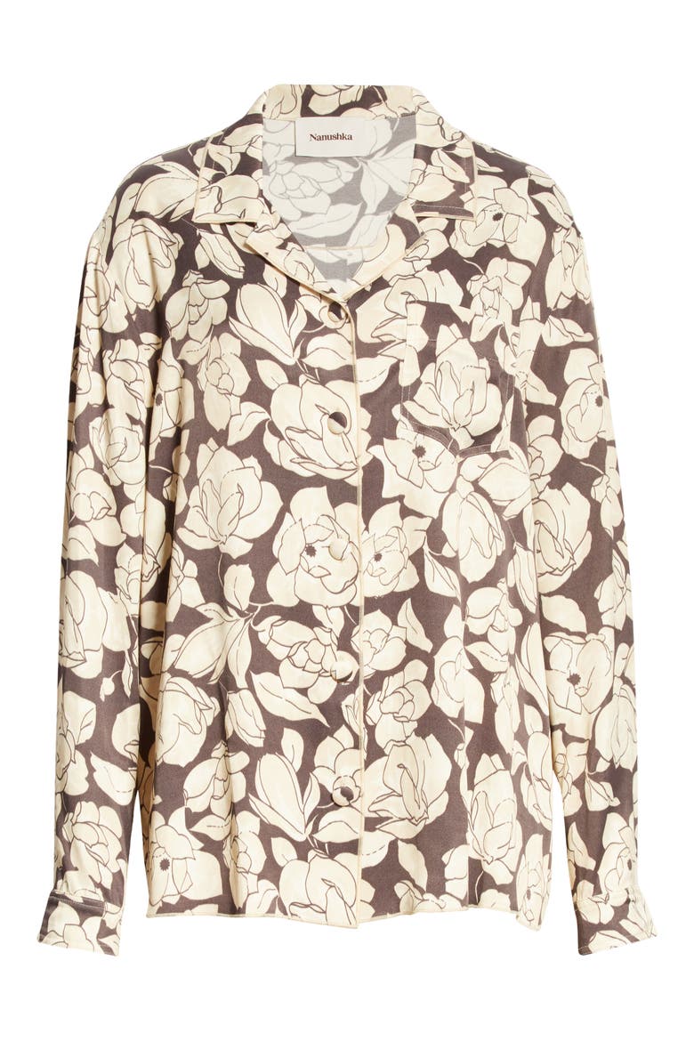 Oona Print Shirt, Alternate, color, PORCELAIN ROSE