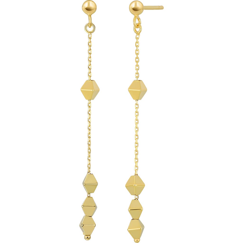 Bony Levy 14k Gold Prism Chain Drop Earrings