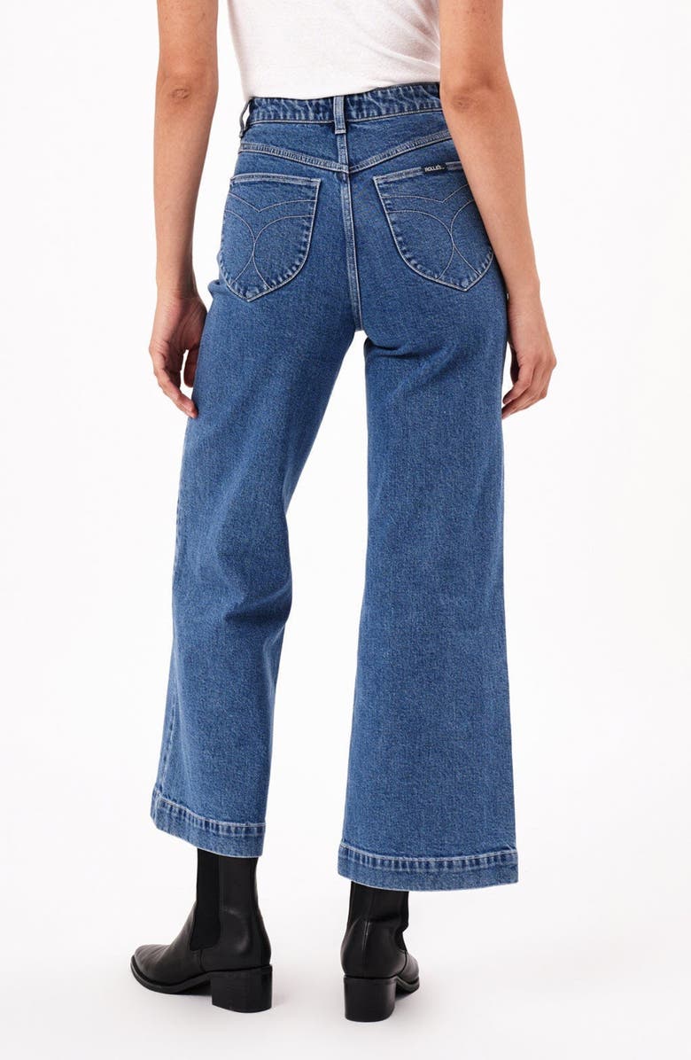 Rolla’s Sailor Scoop Breaker Wide Leg Ankle Jeans, Alternate, color,