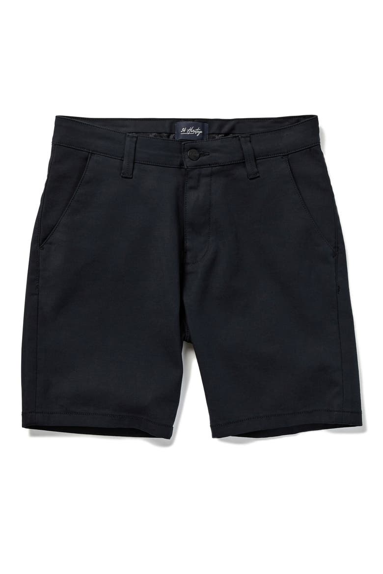 Arizona Stretch Cotton Blend Chino Shorts, Alternate, color, BLACK HIGH FLYER