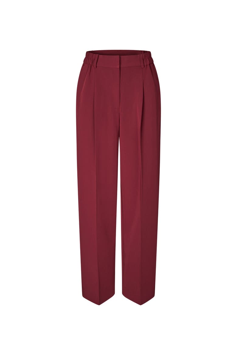 Mapryscian High Waisted Wide Leg Pants, Alternate, color, Tawny Port