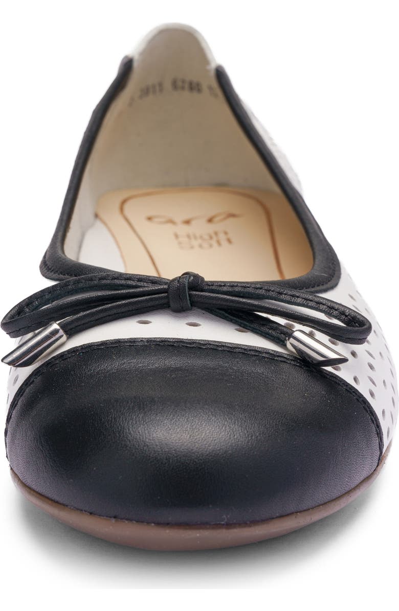 ara Sangria Cap Toe Flat, Alternate, color,