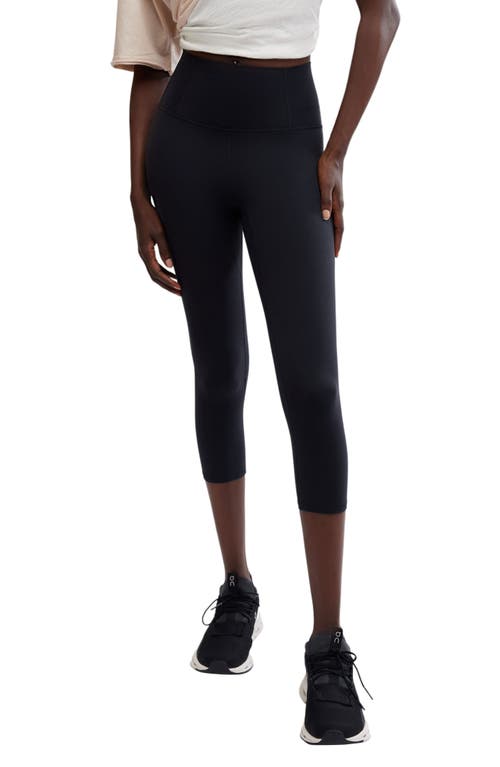 Free People Never Better Capri Leggings In Black