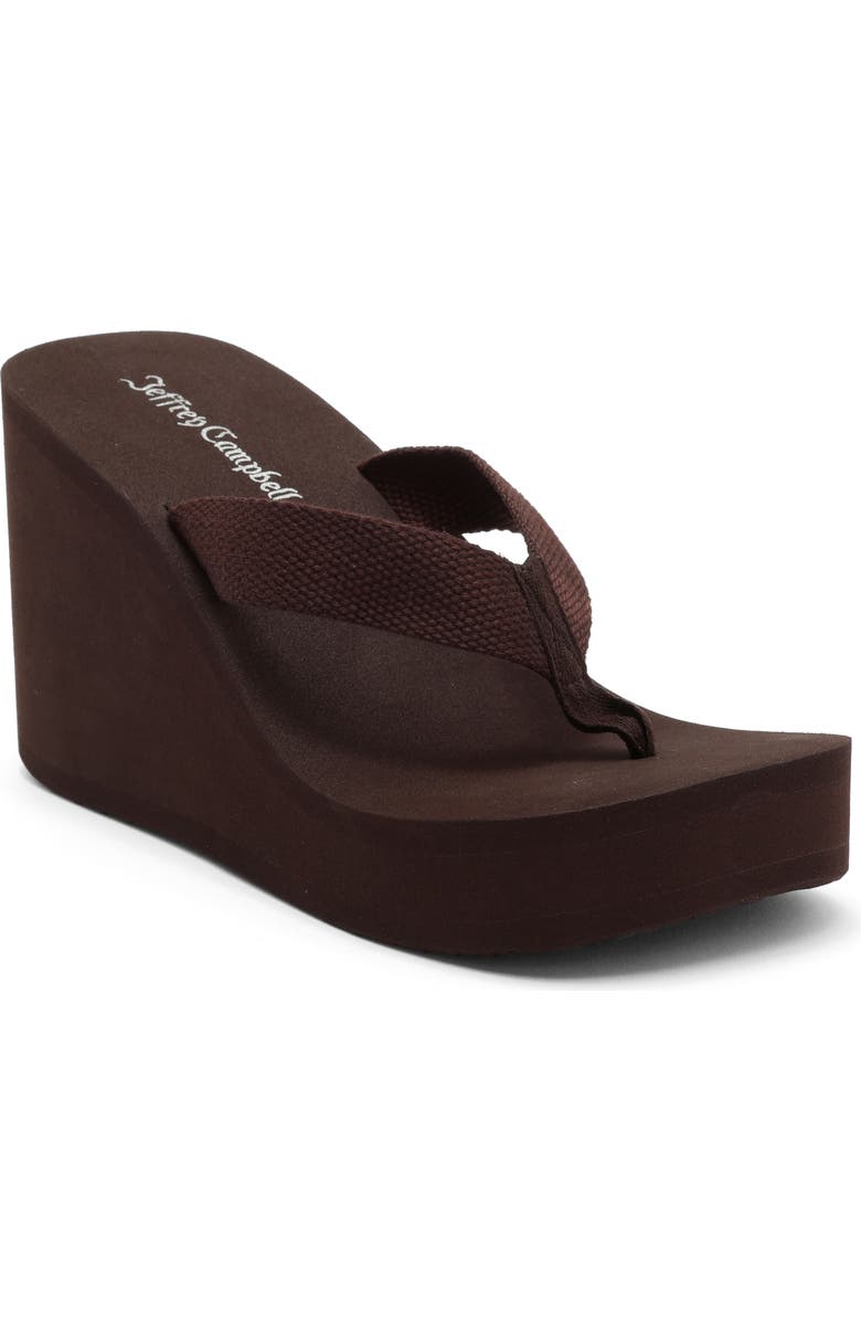 Jeffrey Campbell Astria Platform Wedge Sandal, Main, color, Brown