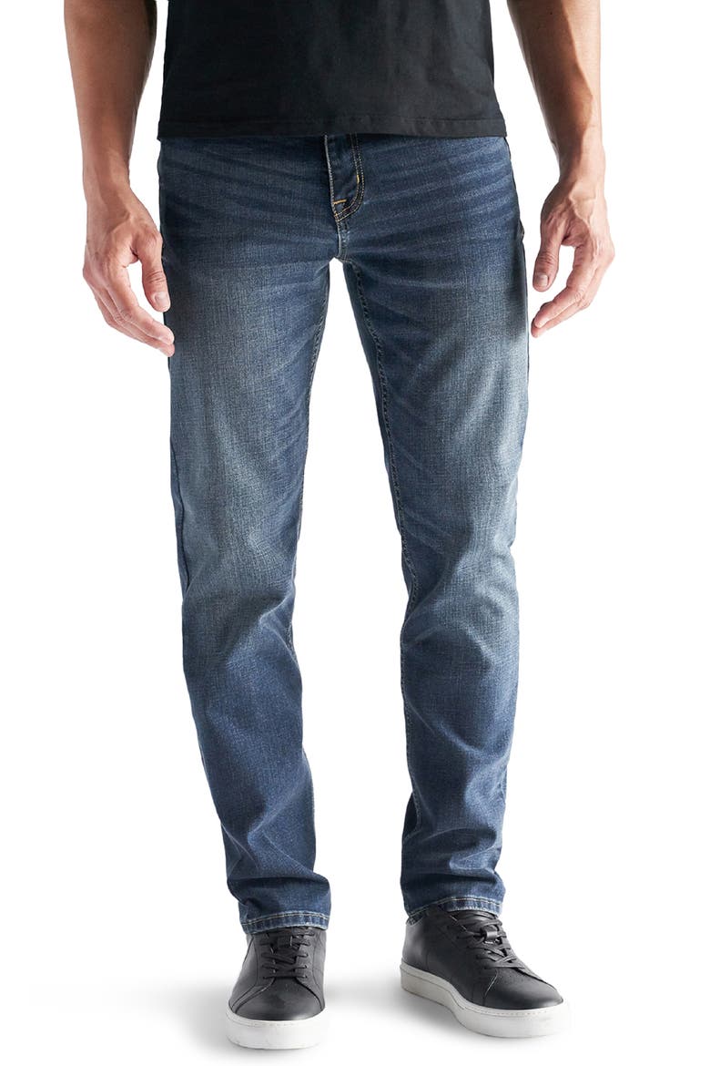 Athletic Fit Performance Stretch Jeans, Main, color, BURKE