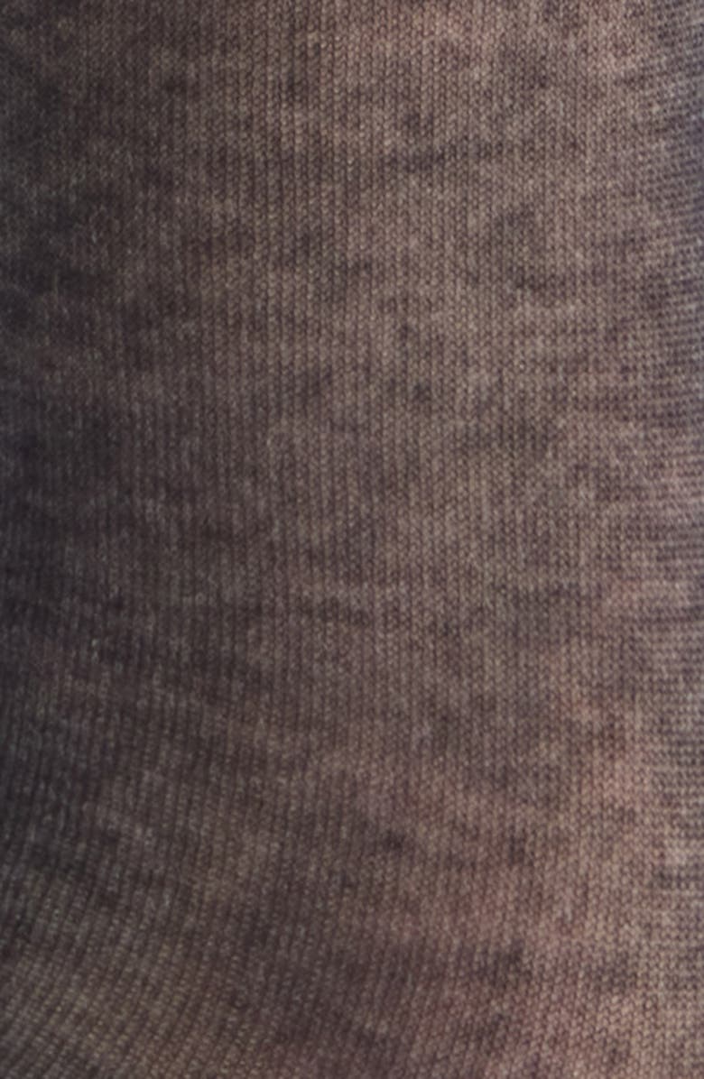 Nordstrom Sheer Crew Socks, Alternate, color, Black