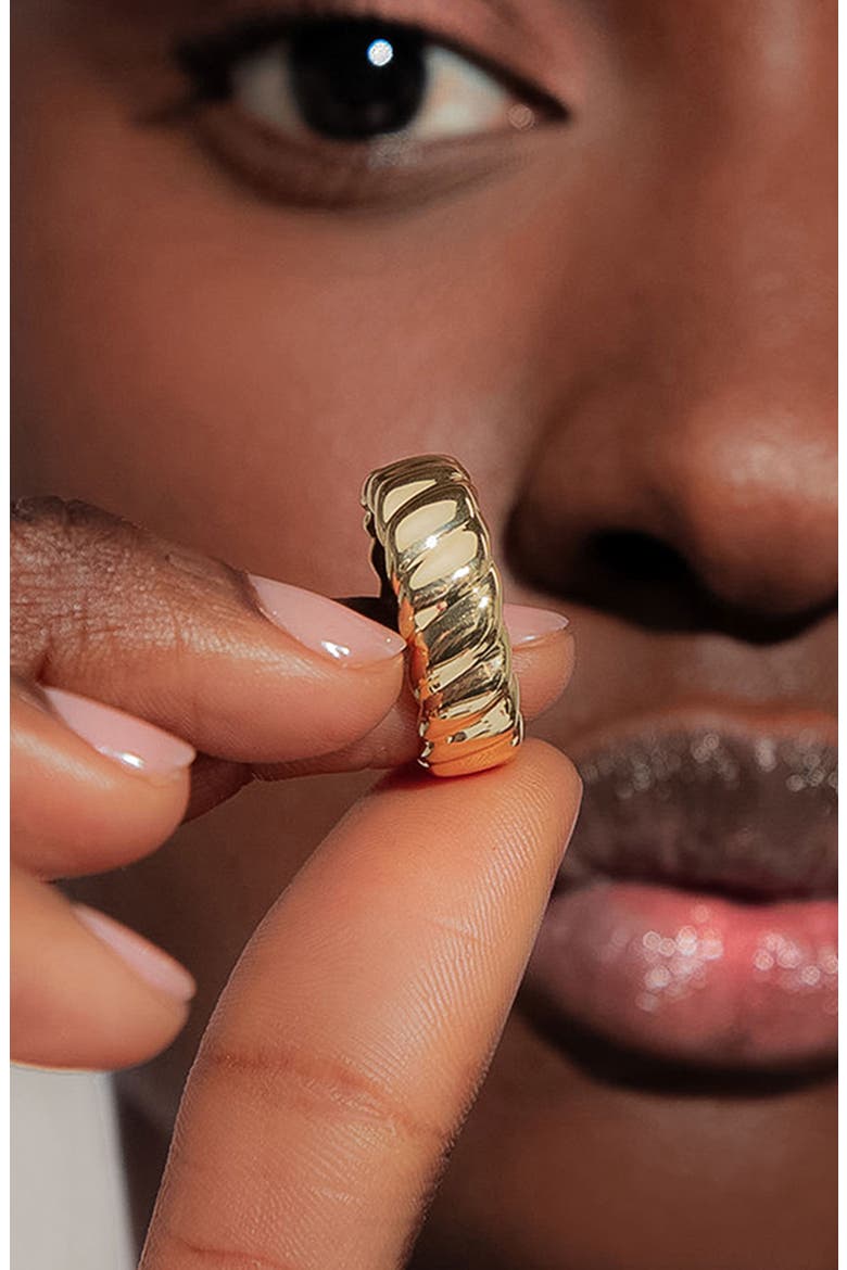 Coral Band Ring in Gold, Alternate, color, Gold