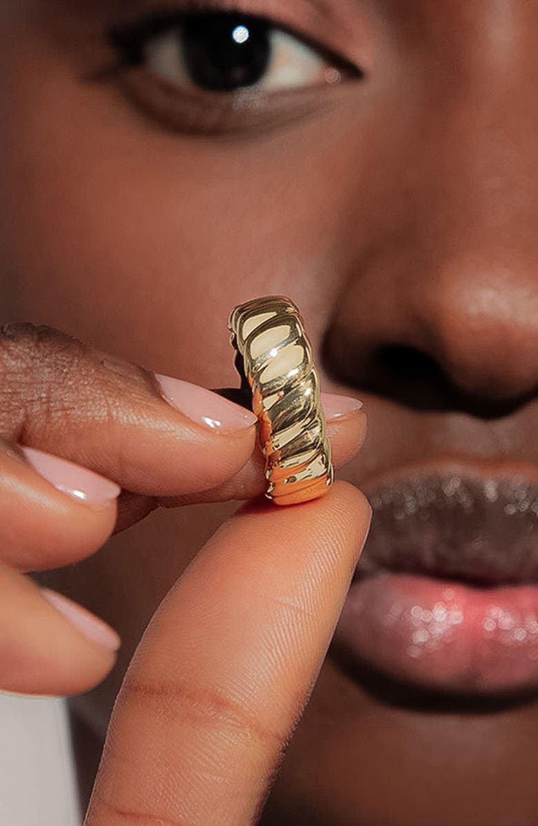 YOJ Coral Band Ring in Gold, Alternate, color, Gold