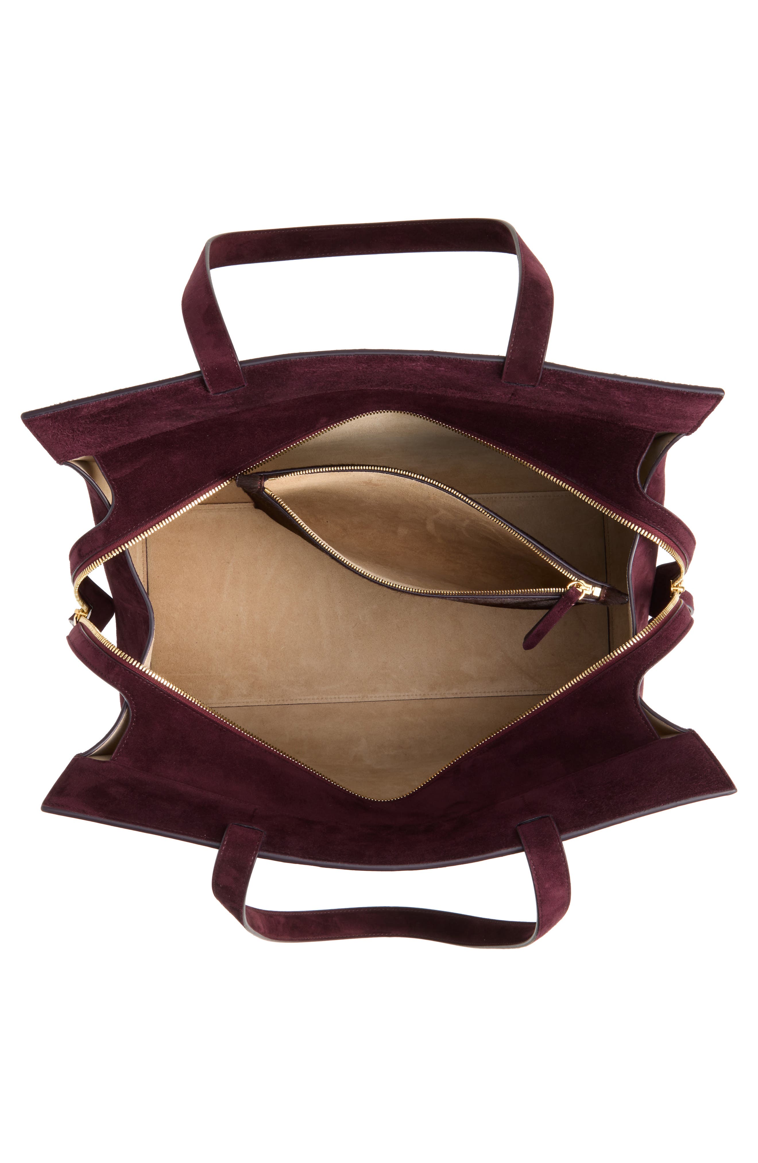 Crosby Genuine Calf Hair Tote, Alternate, color, ROUGE NOIR