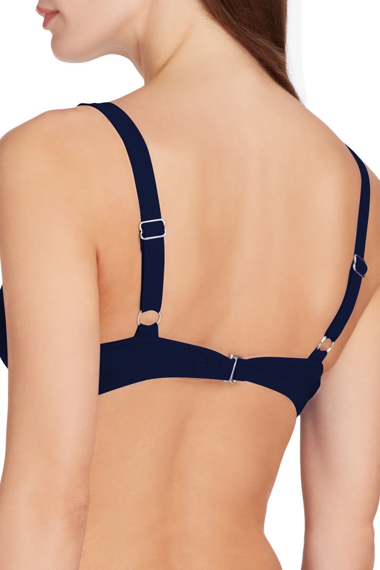 Martinique Bandage Bikini Top, Alternate, color, Navy blue
