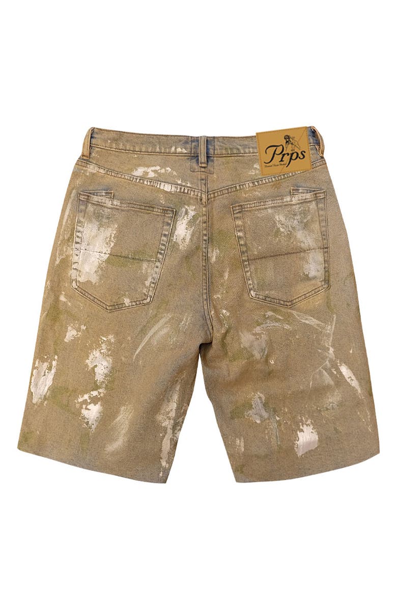 PRPS Logan Denim Shorts, Alternate, color, Beige