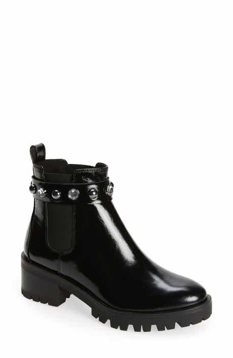 KARL LAGERFELD PARIS Porshay Lug Sole Bootie