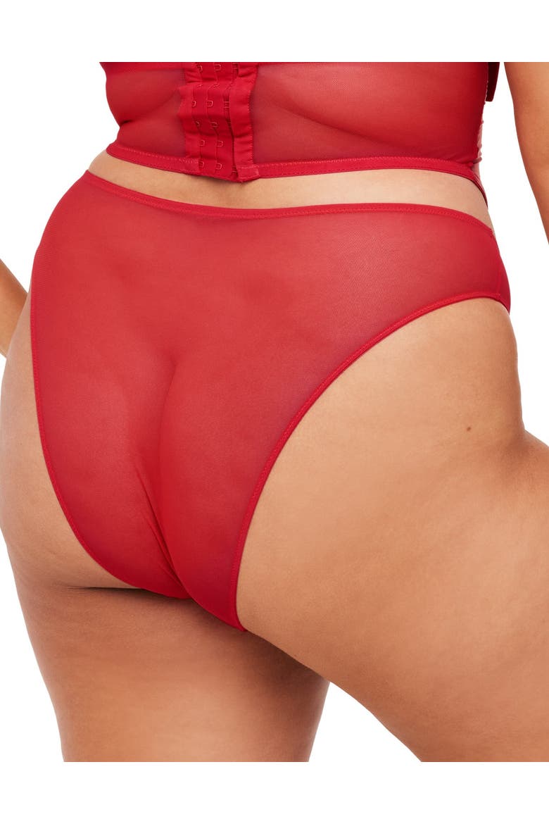 Arianna Brazilian Panties, Alternate, color, Dark red
