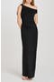 Say Less Ruched One-Shoulder Maxi Dress