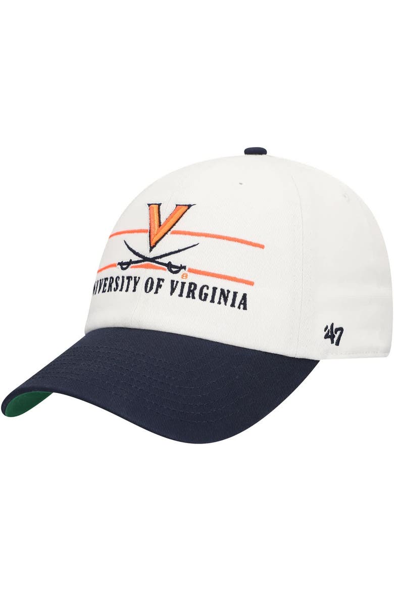 Men's '47 White Virginia Cavaliers Gridiron Clean Up Adjustable Hat, Main, color, White