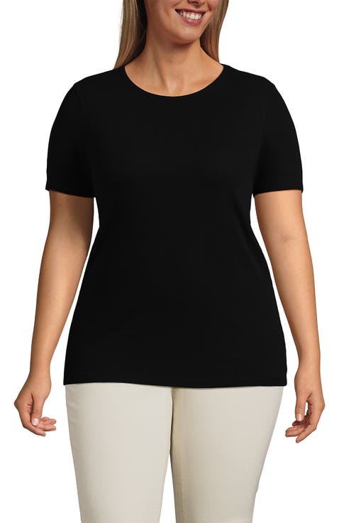 Plus Size Micro Rib T-Shirt