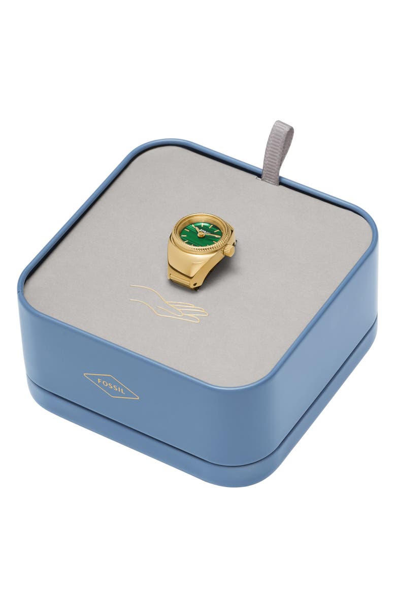 Fossil Ring Watch, 15mm, Alternate, color, Gold