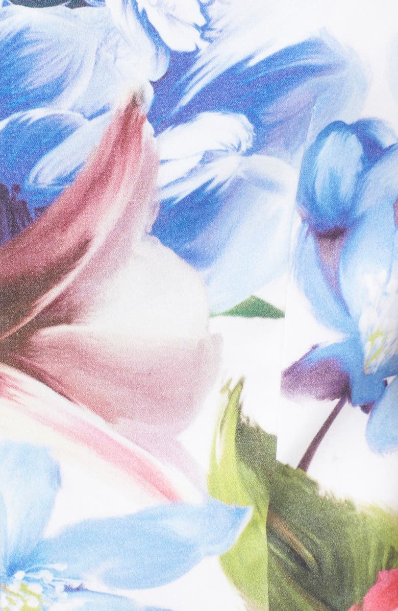 Ted Baker London 'Corpina' Floral Print Fit & Flare Dress, Alternate, color, 