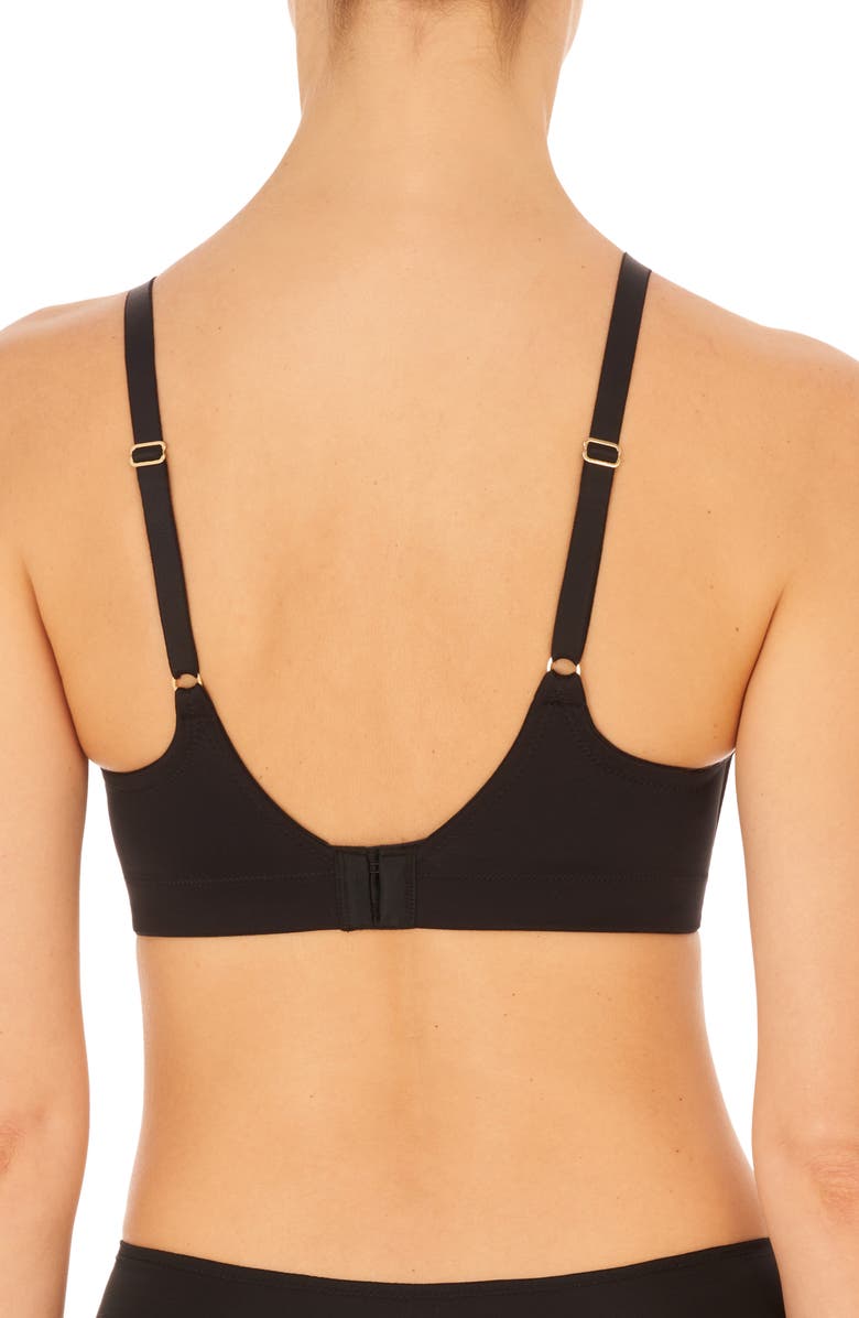 Natori Side Effect Side Support Wireless Bra, Alternate, color, Blk/ Cafe