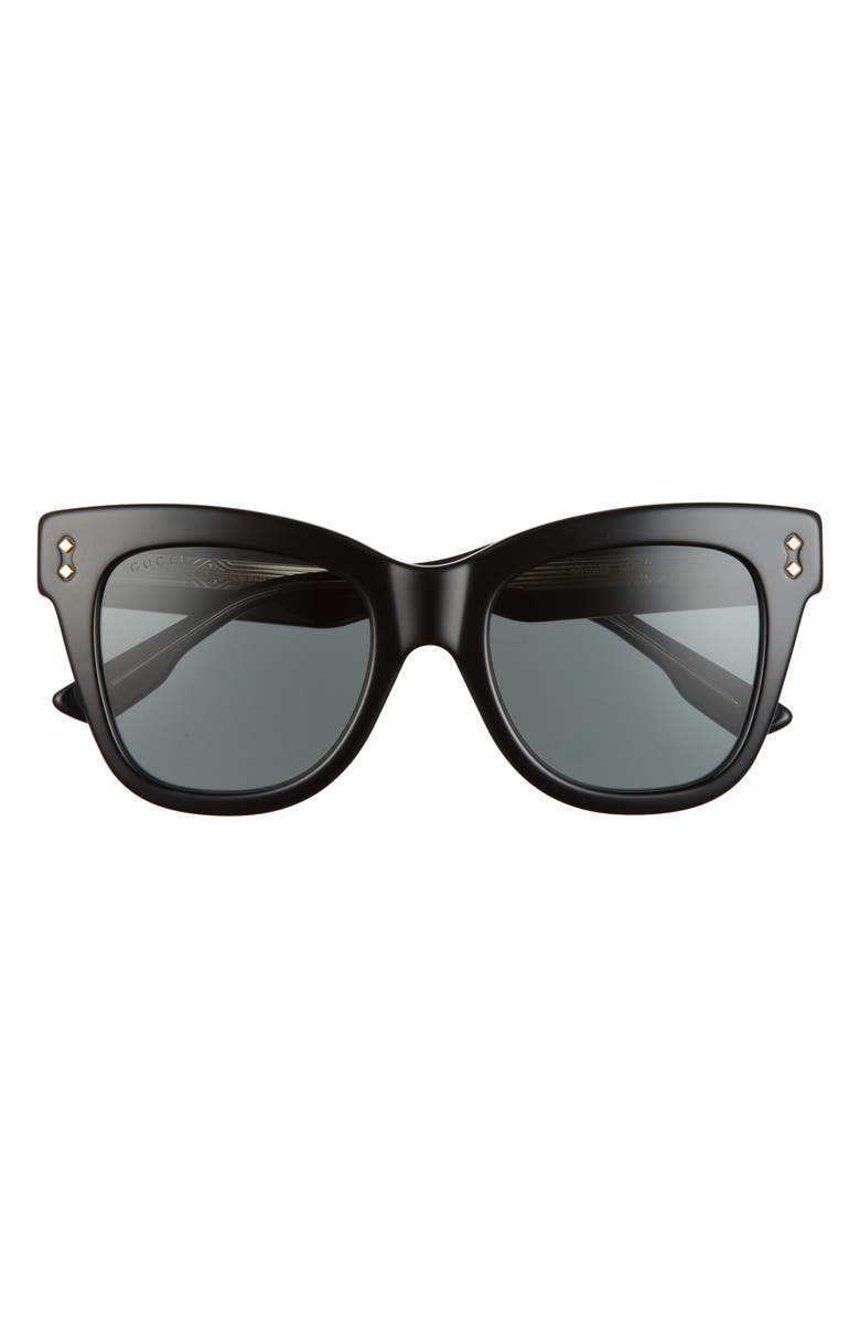 Gucci 52mm Square Cat Eye Sunglasses, Main, color,