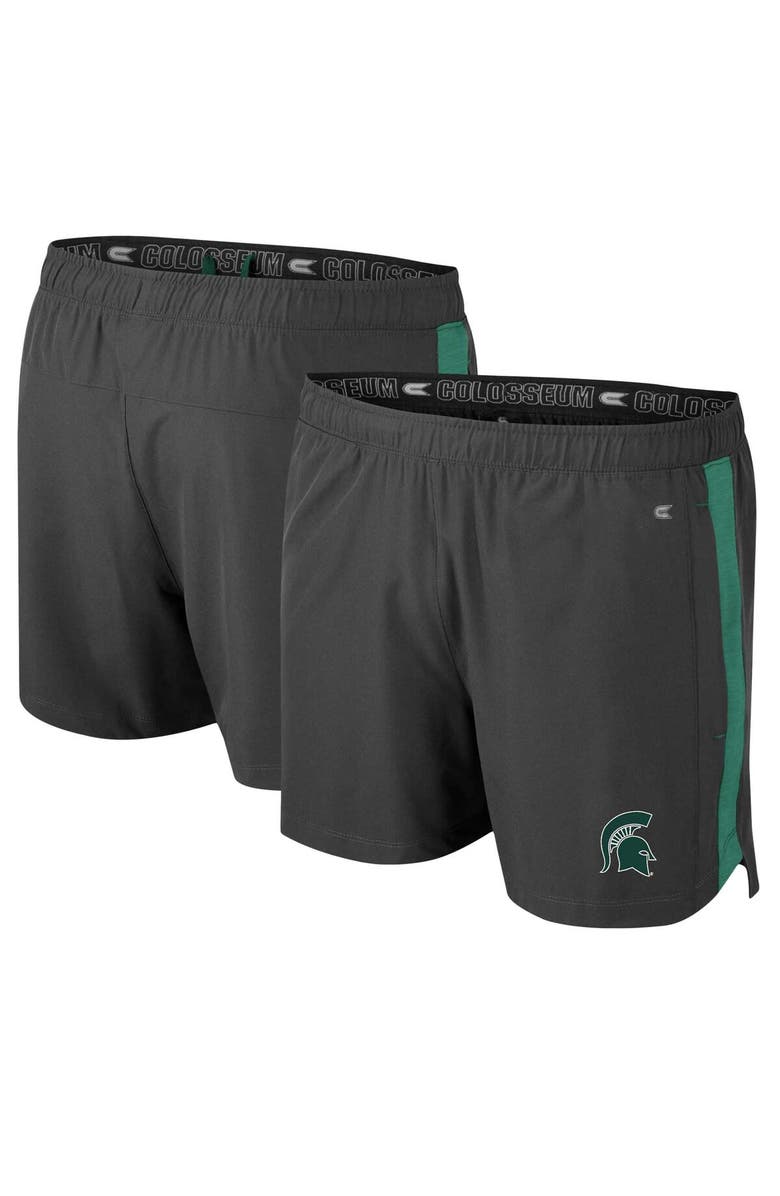 COLOSSEUM Men's Colosseum Charcoal Michigan State Spartans Langmore Shorts, Main, color, Charcoal