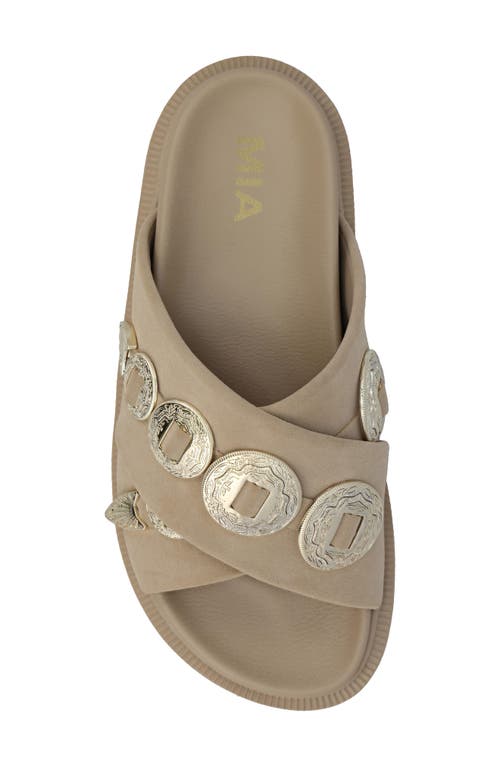 Mia Gorgene Platform Sandal In Sand