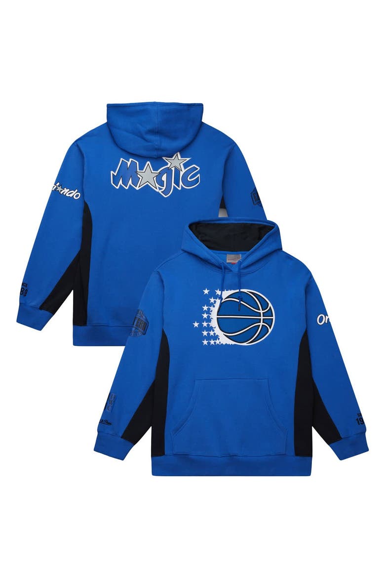 Men's Mitchell & Ness Blue Orlando Magic Hardwood Classics Team Origins Fleece Pullover Hoodie, Alternate, color, Blue