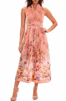 Socialite Midi Halter Dress