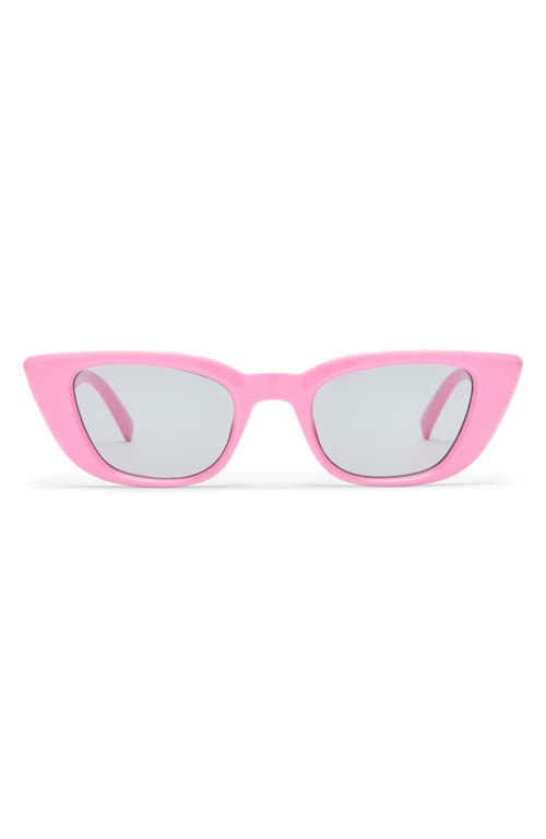 Le Specs Dream Lover Cat Eye Sunglasses, 50mm In Rouge Pink/smoke Tint