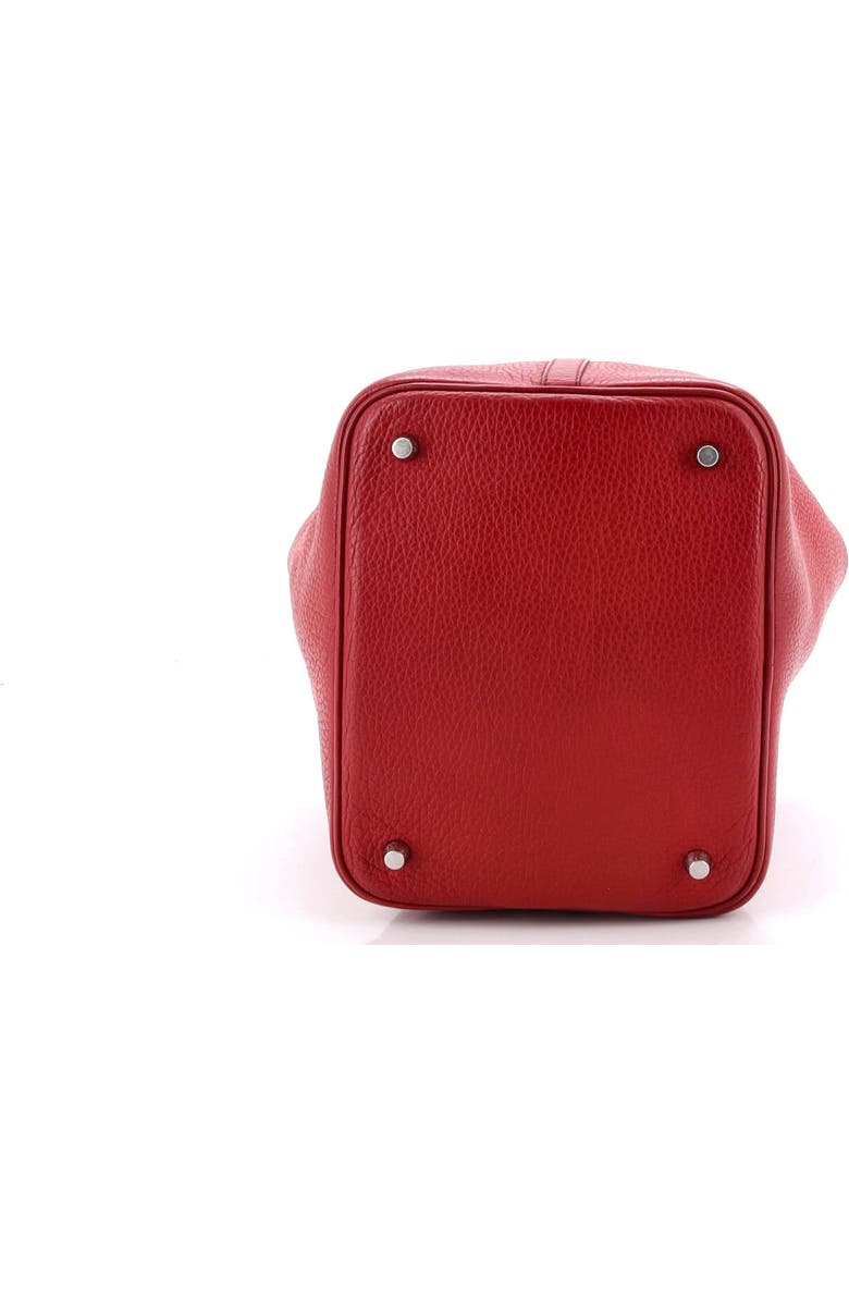 Pre-Owned Hermes Picotin Lock Bag Clemence MM, Alternate, color, Rouge Garance