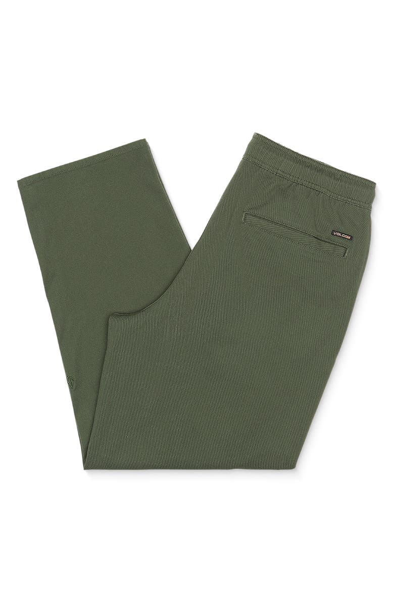 Volcom Freazy Loose Drawstring Waist Stretch Cotton Pants, Alternate, color, 