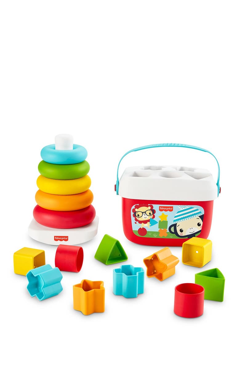 FISHER PRICE Baby's First Blocks and Rock-a-Stack, Main, color,
