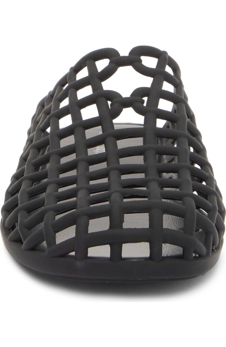 Jeffrey Campbell Sea Glass Jelly Mule, Alternate, color, Black Matte