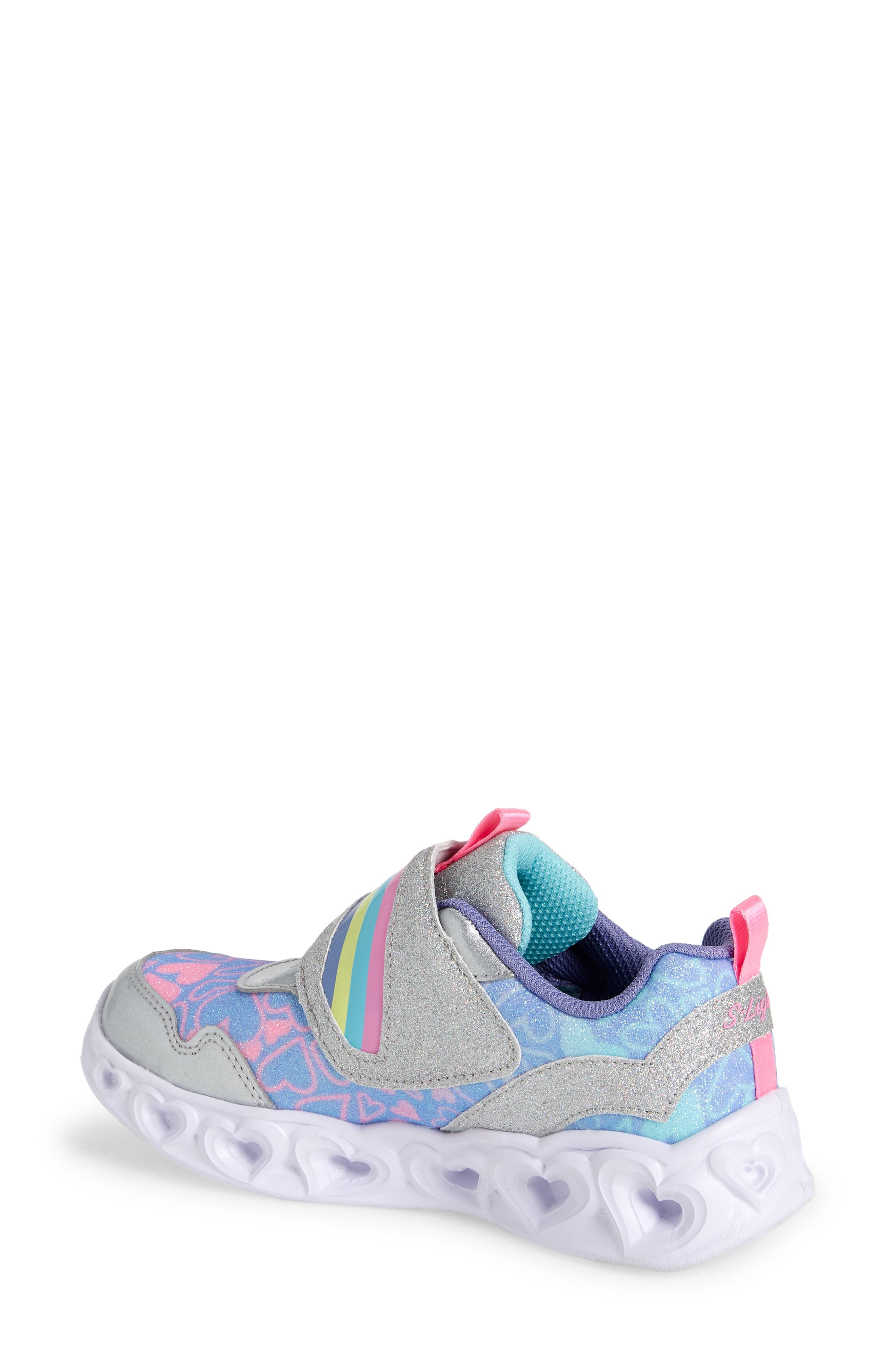 SKECHERS Heart Lights Light-Up Sneaker, Alternate, color, 