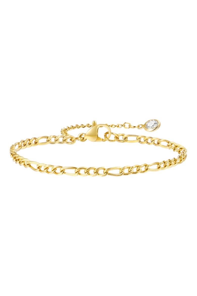 Classic Gold Figaro Chain Bracelet, Main, color, Gold