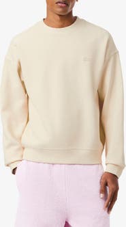 Lacoste Relaxed Fit Cotton Blend Piqué Sweatshirt