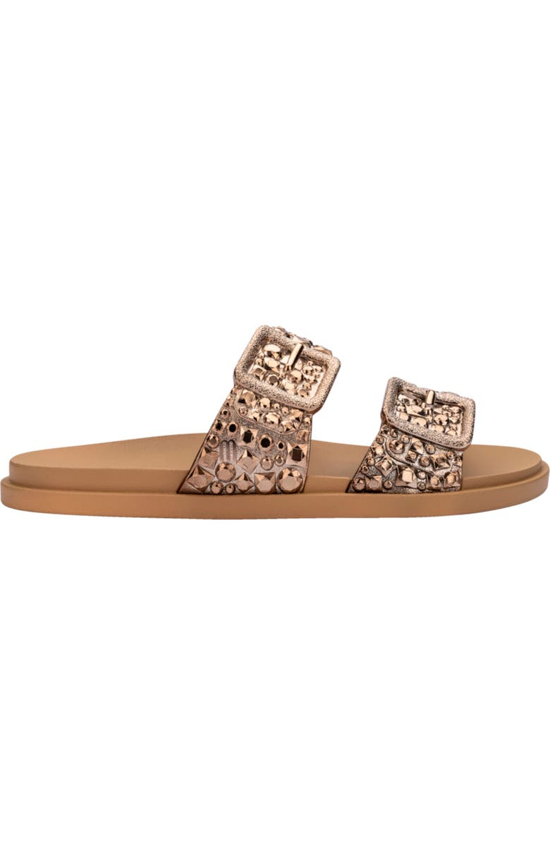 Melissa Lust Slide Sandal, Alternate, color, Beige/ Bronze