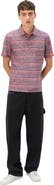 Missoni Short Sleeve Polo In Flame Jersey
