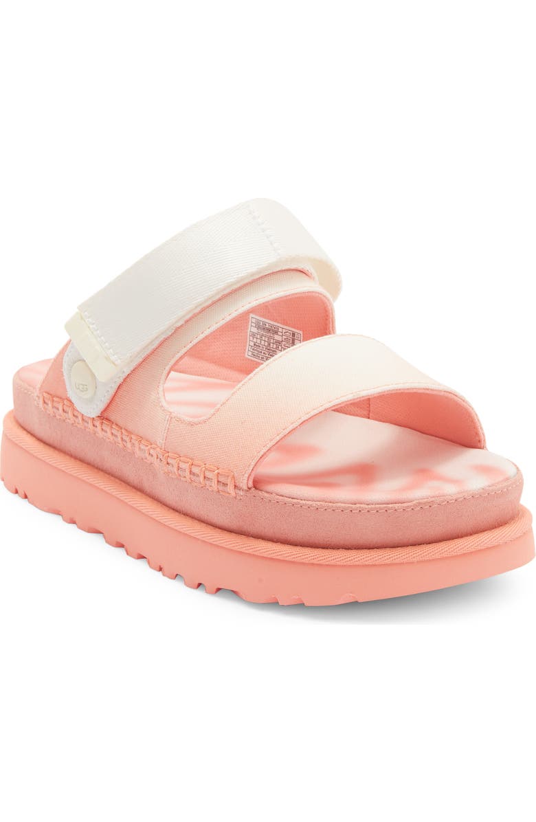 UGG<sup>®</sup> Goldenstar Glide Platform Sandal, Main, color, Sun Pink