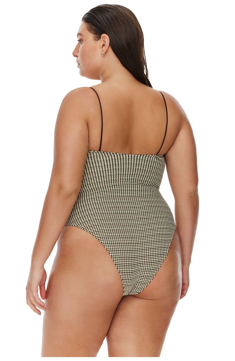 Flirtt Gottex Sandy Beach Textured One Piece, Alternate, color, Brown