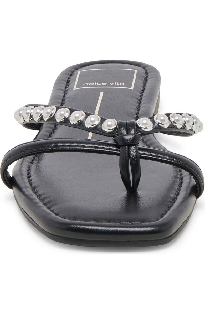 Dolce Vita Lucca Imitation Pearl Flip Flop, Alternate, color,
