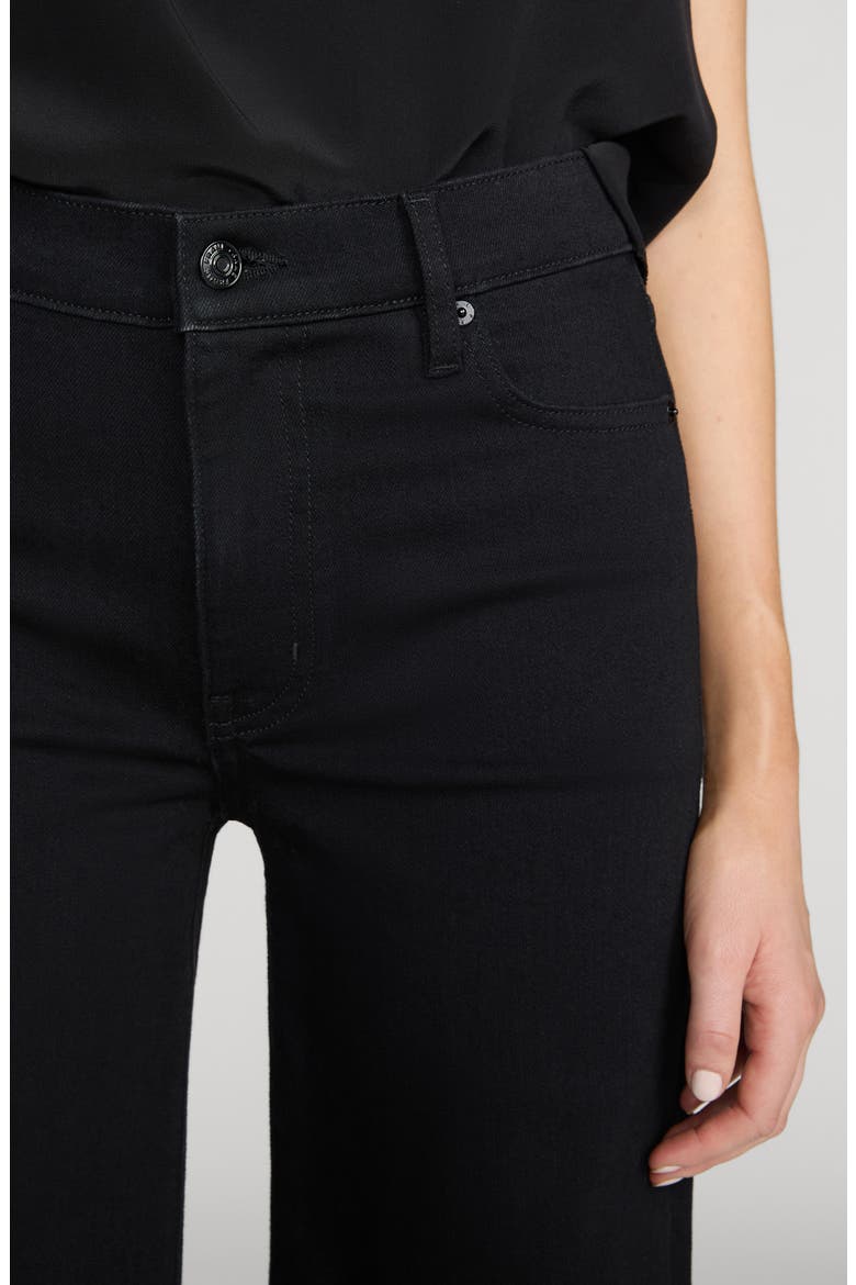 The Palace High Waist Wide Leg Jeans, Alternate, color, BLACK
