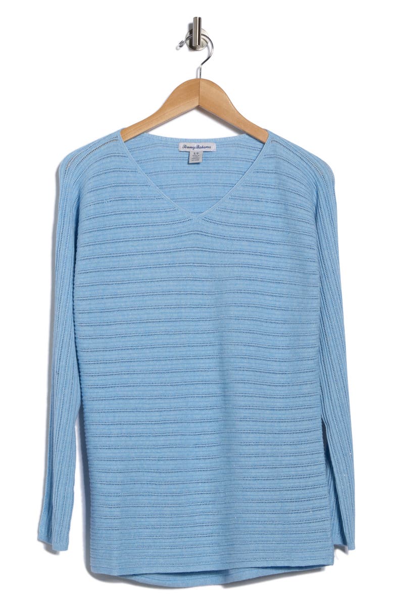 Tommy Bahama Jewel Bay Mini Sequin Sweater, Alternate, color, Blue Sky