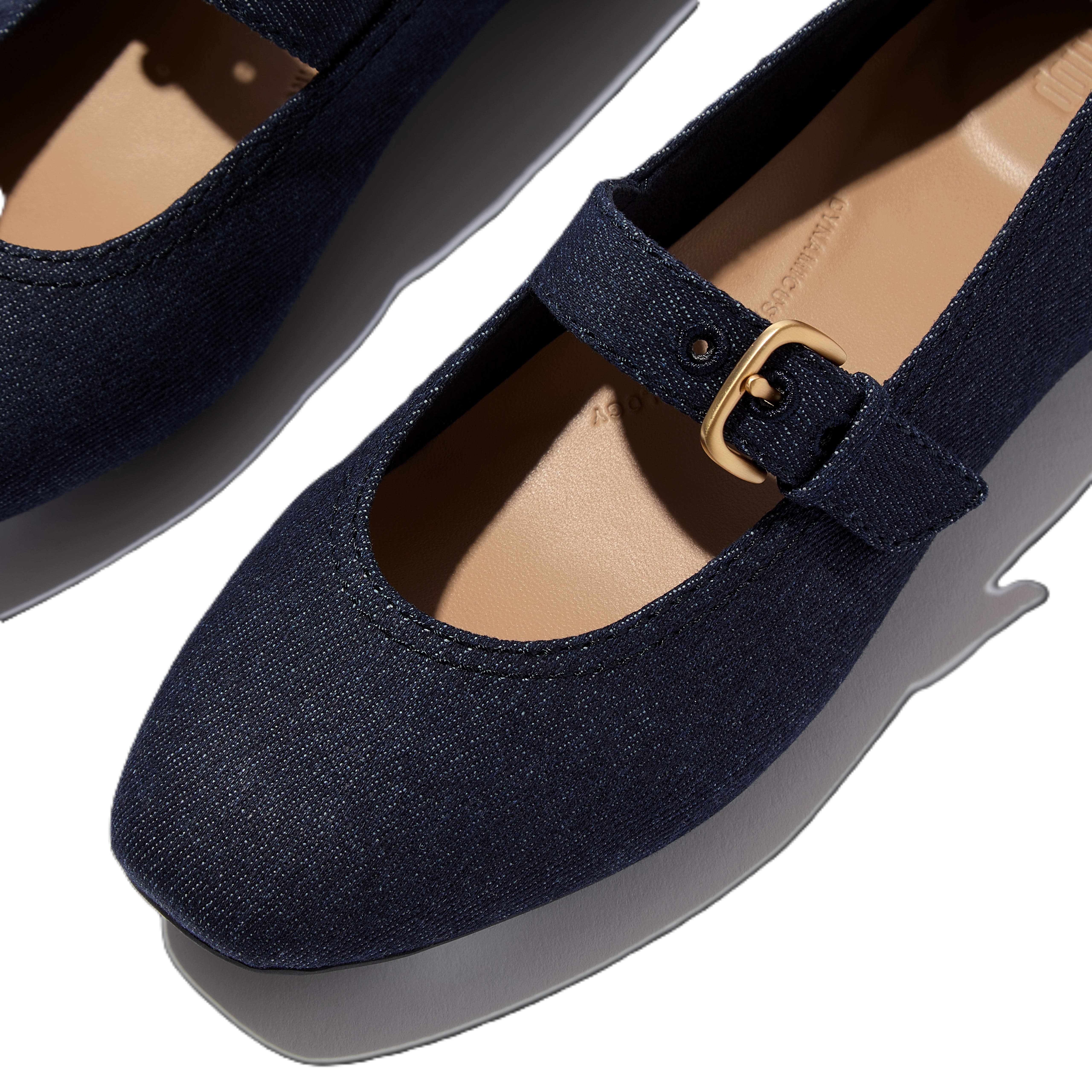 FitFlop Delicato Denim Mary Janes, Alternate, color, Dark Denim